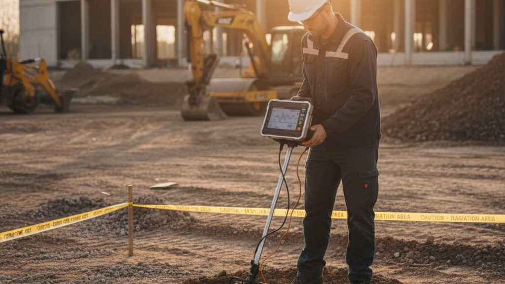 Mesure de la densité des sols avec le test Gamma Ray